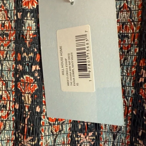 Hill House Mini Dress - Blue and Pink Pattern NWT size XS - Picture 6 of 7